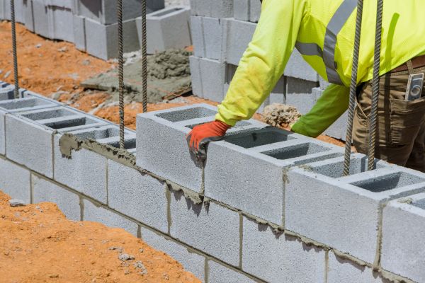 Concrete Blocks Installation in Andover