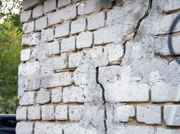 Cracked Brick Wall Repair in Andover